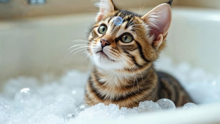 Veterinaria norteamericana advierte sobre los riesgos de bañar a tu gato y que pocos conocen