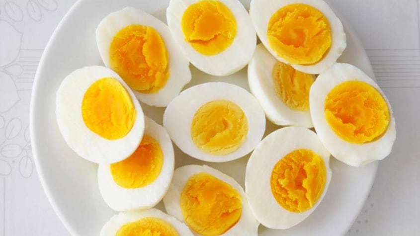 Huevos cocidos en su punto perfecto.