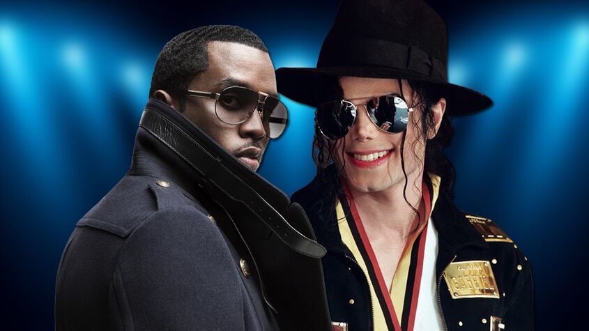 Michael Jackson y Sean Combs (Puff Daddy)