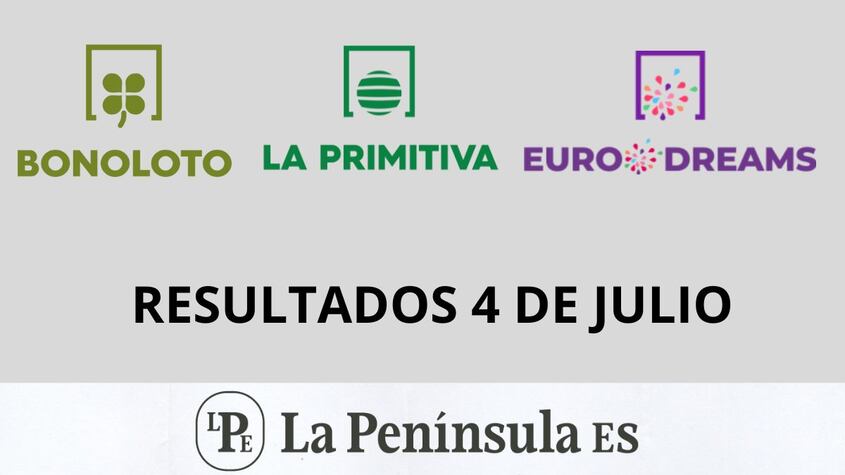 Bonoloto, Primitiva y Eurodreams: Resultados del sorteo del jueves, 4 de julio de 2024