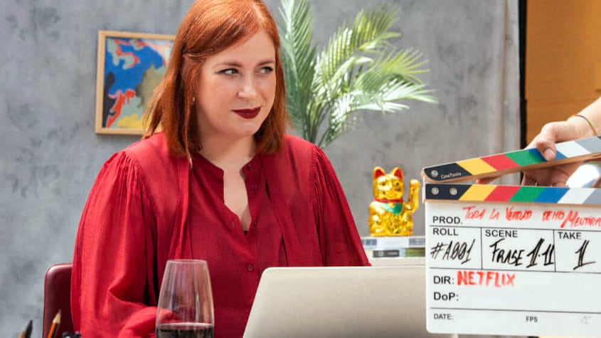 Elisabet Benavent en el avance de "Toda la verdad de mis mentiras", de Netflix.