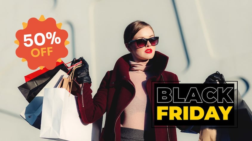mujer de compras
