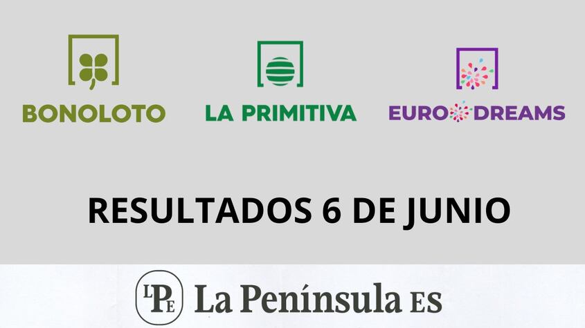 Bonoloto, Primitiva y Eurodreams: Resultados del sorteo del jueves, 6 de junio de 2024