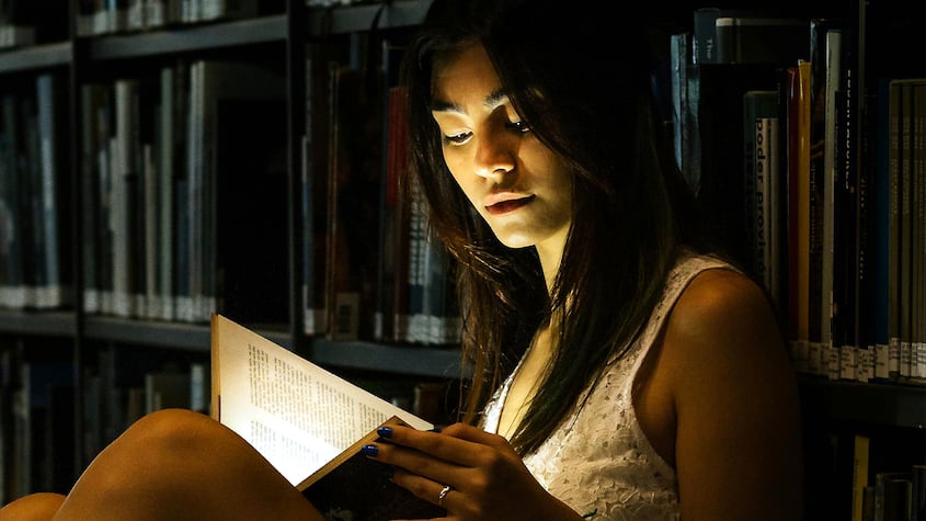 Mujer leyendo un libro (Día de la Escritora)