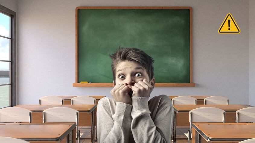 Apuñalamiento en clases