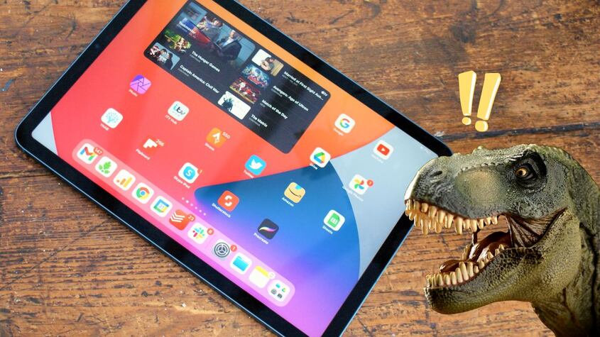 Ipad dinosaurio