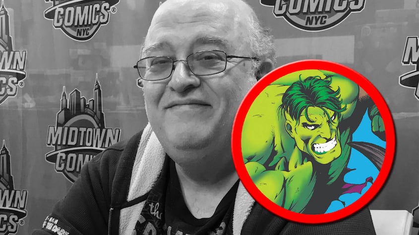 Peter David, guionista del cómic de The Incredible Hulk.