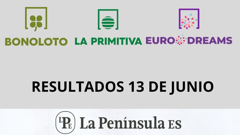 Bonoloto, Primitiva y Eurodreams: Resultados del sorteo del jueves, 13 de junio de 2024
