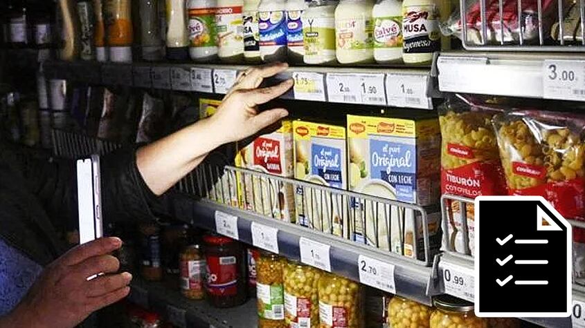 Lista de compras de supermercado