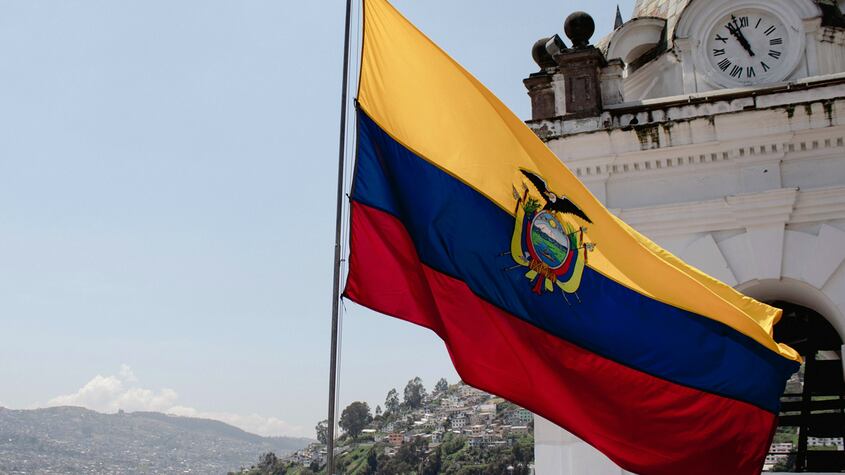 Bandera de Ecuador.