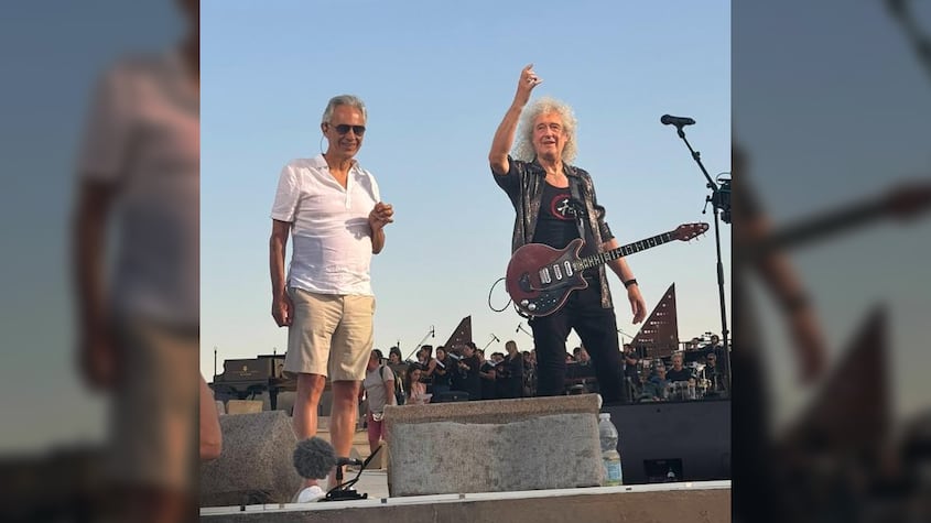 Andrea Bocelli y Brian May