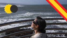 España vivió y vibró con un impactante eclipse parcial de Sol