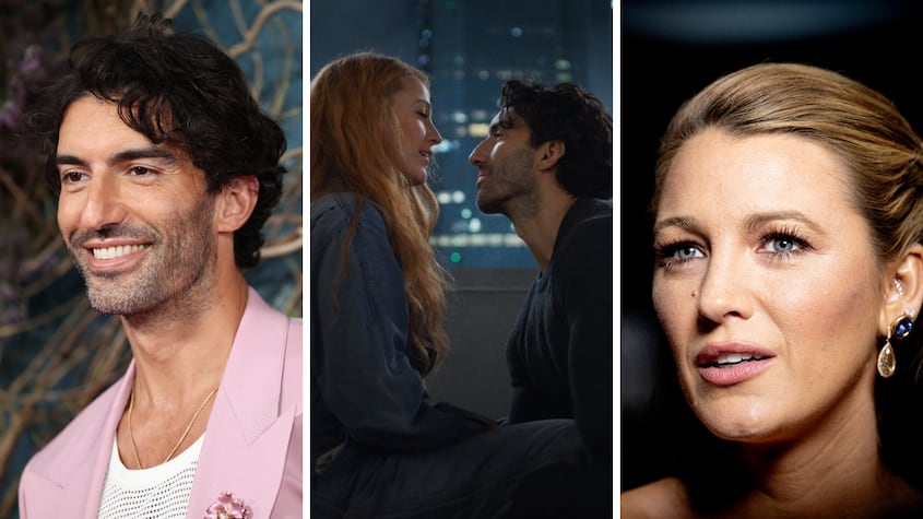 Pelea entre Blake Lively y Justin Baldoni. Fotos: AFP