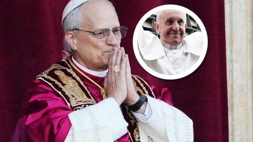 Papa Leon XIV (Robert Prevost) y Francisco I