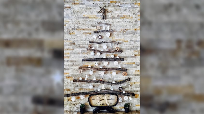 Decoración navideña minimalista
