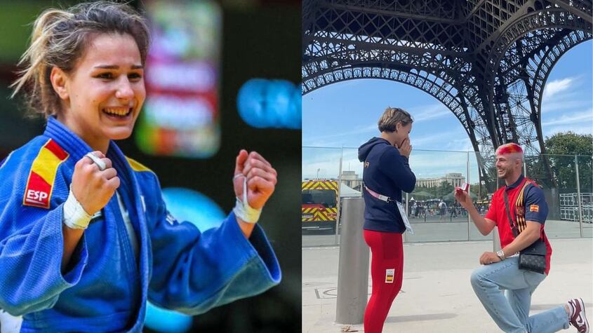 Judoca pedida de matrimonio.