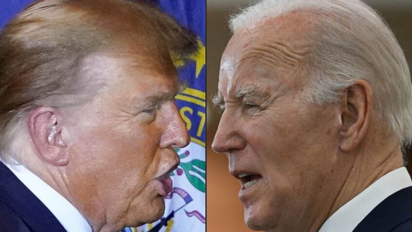 Donald Trump y Joe Biden.