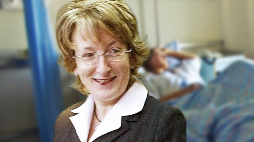 Begoña Arregi en el hospital