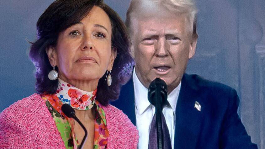 Ana Botín y Donald Trump