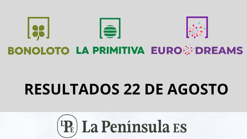 Bonoloto, Primitiva y Eurodreams: Resultados del sorteo del jueves, 22 de agosto de 2024