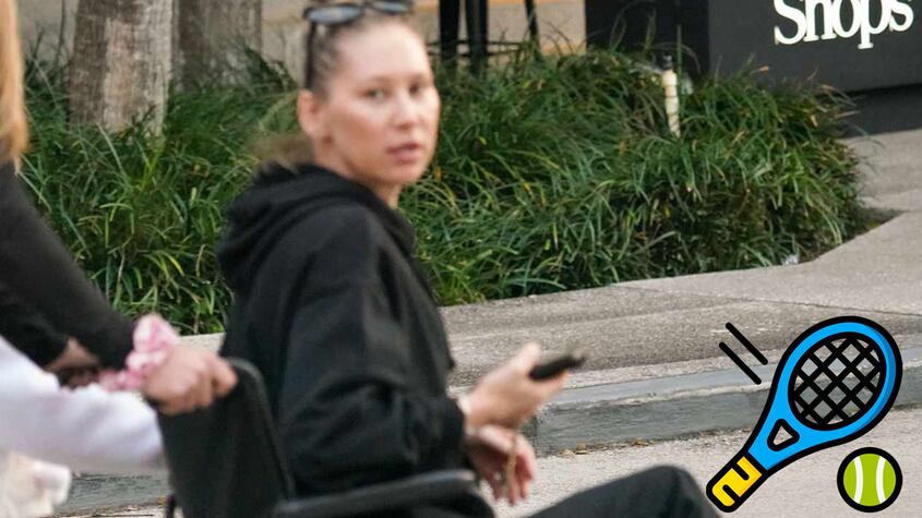 ¿Por qué Anna Kournikova se encuentra en silla de ruedas?