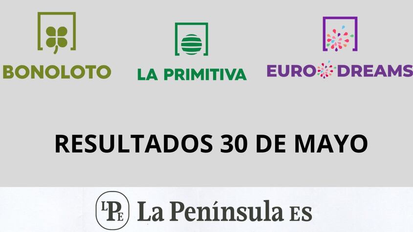 Bonoloto, Primitiva y Eurodreams: Resultados del sorteo del jueves, 30 de mayo de 2024