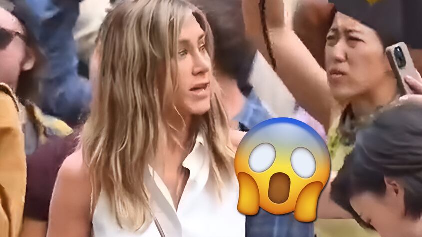 La megaestrella Jennifer Aniston fue grabada “protestando” en Nueva York
