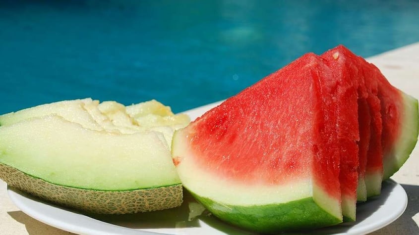 Sandía y melón.
