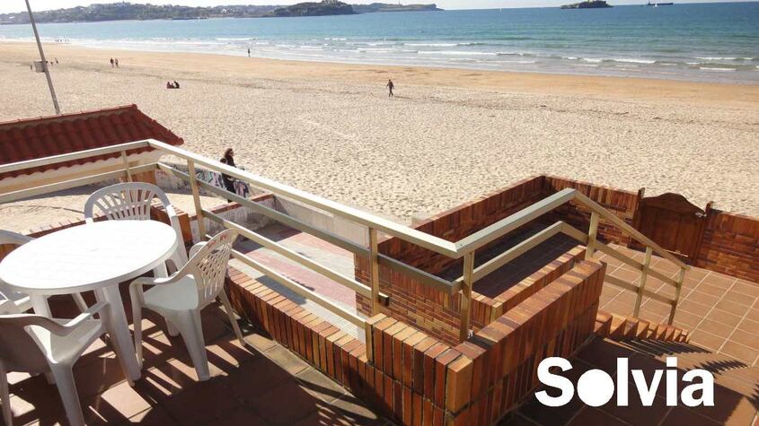 Chalets en la playa.