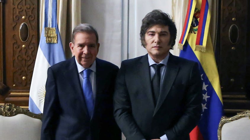 Edmundo González y Javier Milei