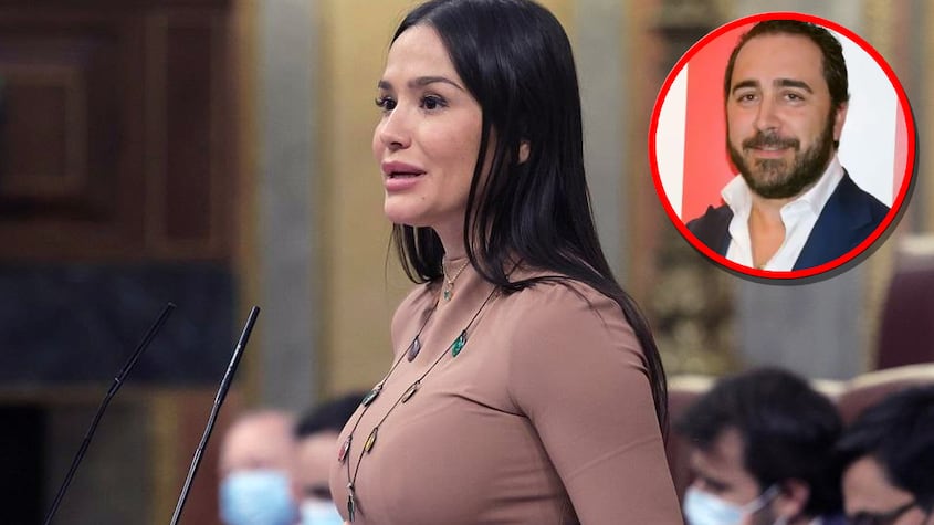 Mireia Borrás, eurodiputada de Vox, y Victor de Aldama.