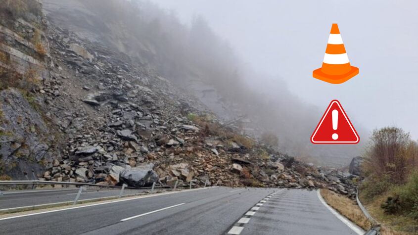 Son más de 160 los vehículos evacuados por el argayo del Huerna