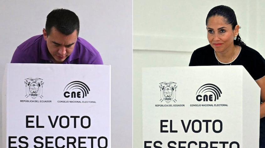 Daniel Noboa y Luisa González en las Elecciones Presidenciales de Ecuador 2025