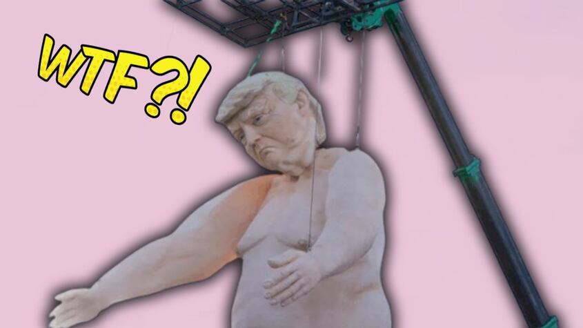 Donald Trump estatua