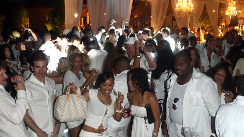 Imagen de las White Parties de Sean Combs (Diddy)