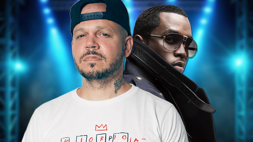 Residente (Calle 13) y Sean Combs (P. Diddy)