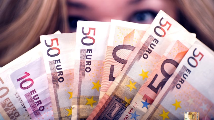 Billetes de euros.