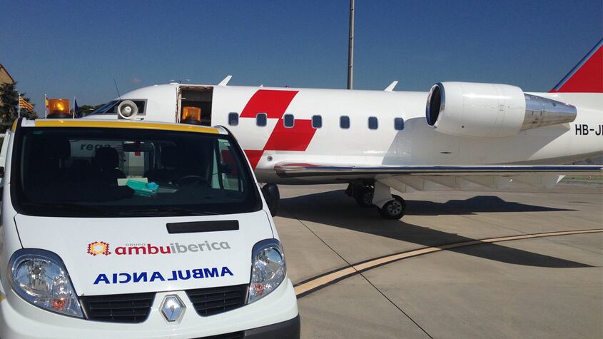 Avión medicalizado suizo