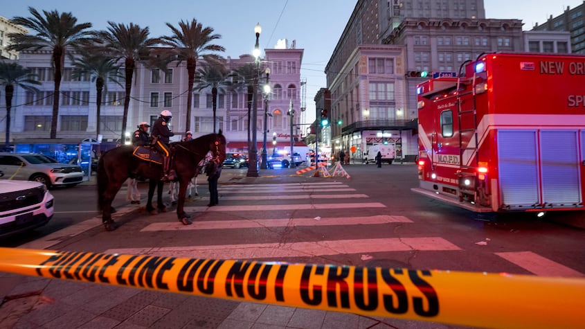 Las calles de Nueva Orleans tras el atentado terrorista del 1 de enero de 2025