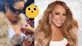 ¡Viral! Mariah Carey le firma un pecho a Rihanna en pleno concierto