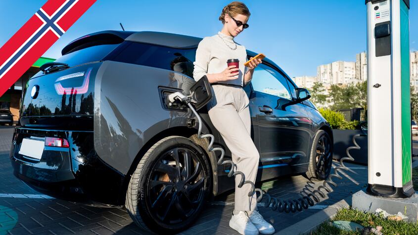 Noruega se acerca al gran objetivo: en enero, 96% de los coches nuevos vendidos fueron eléctricos