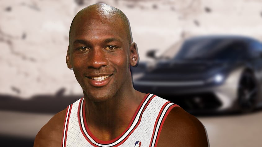 Michael Jordan y su nuevo coche