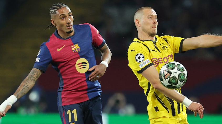 FC Barcelona vs. Borussia Dortmund por los cuartos de final (ida) de la UEFA Champions League 2025.