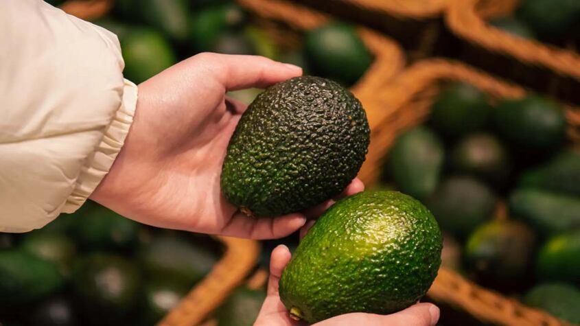 Comer aguacate.