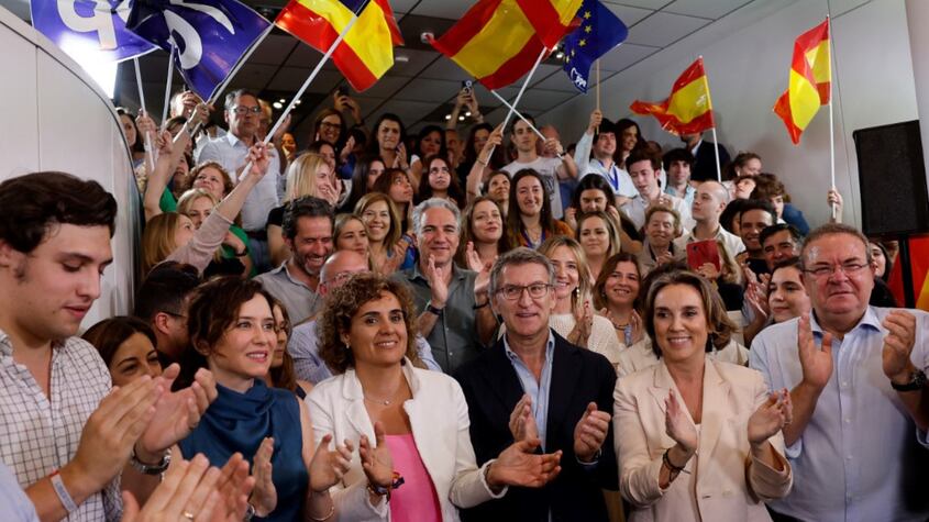 El PP festejó un triunfo ajustado y el PSOE interpretó su segundo lugar como “magnífico”