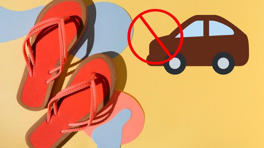 ¿En qué casos se puede usar chanclas para conducir? esto dice la Guardia Civil