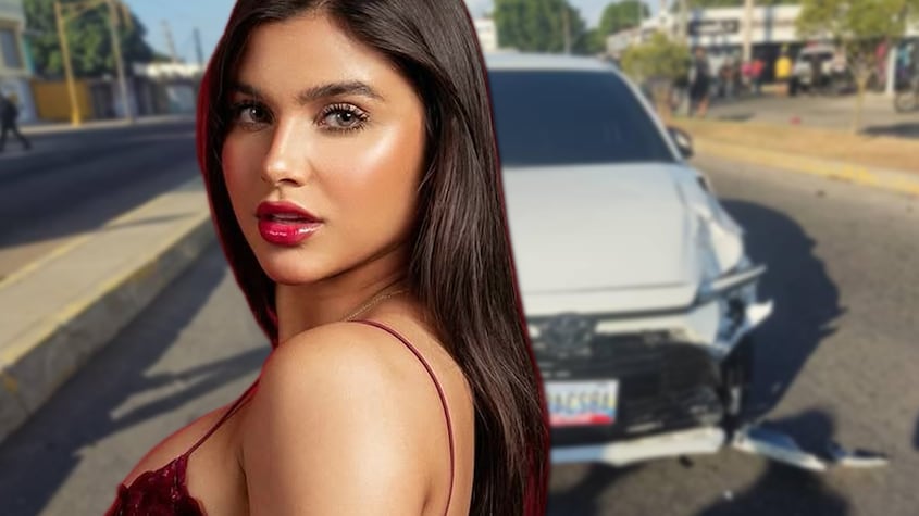 Valeria Carruyo y su accidente de tráfico en Venezuela