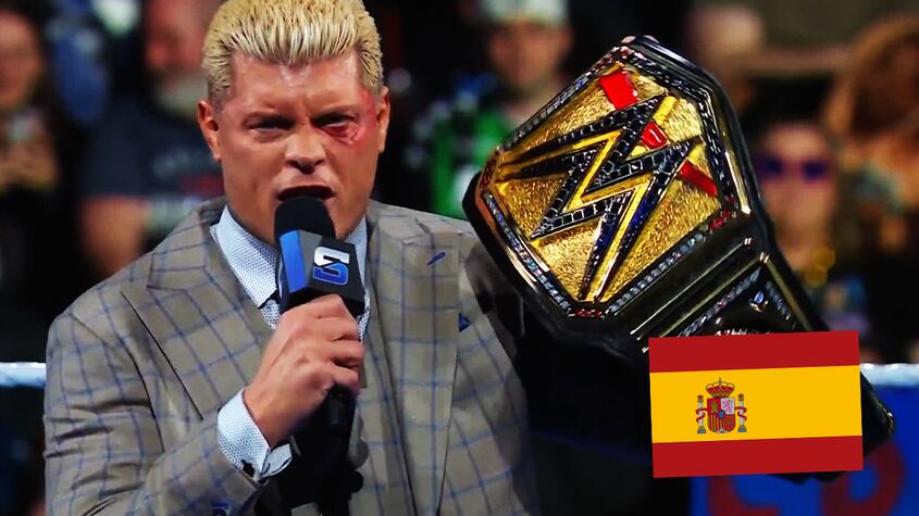 Cody Rhodes, campeón indiscutido de WWE, en España