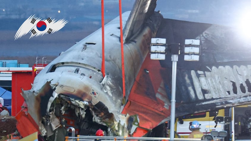 Impactantes fotos y videos del accidente de avión en Corea del Sur