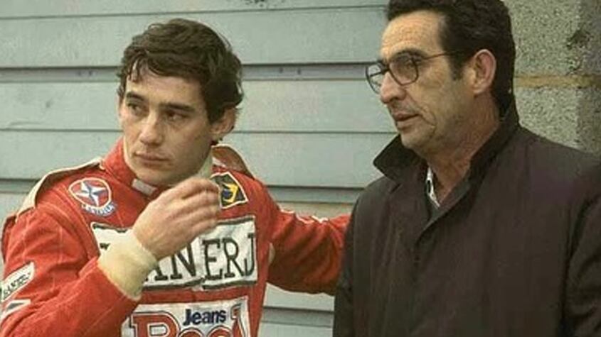Ayrton Senna y su padre, Milton Guirado da Silva